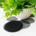【ZOSR】10PCS Pot Hole Mesh Drain Pad Round Square Grid Mat Screen Bottom Prevent Soil Loss Breathable Bonsai Plant Gardening Tools. 