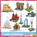 Nano Blocks world famous Building Blocks London Tower Bridge Paris Creative assembly toys High difficulty model gifts. 
