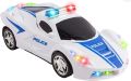 WolVol Robot Police Car Toy with Lights and Sounds for Kids, with Bump and Go Action. 