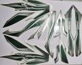 Bajaj Discover 100cc Black Bike Green Sticker Full Kit. 