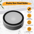 LED Light Base with Sensitive Touch Switch Round Colorful Stand Display for 3D -Engraved Crystal Glass Photo Frame. 