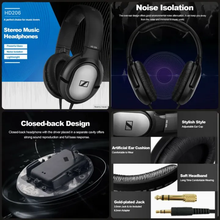 SENNHEISER%20HD%20206%20Closed-Back%20Over%20Ear%20Headphones%20-%20Image%202