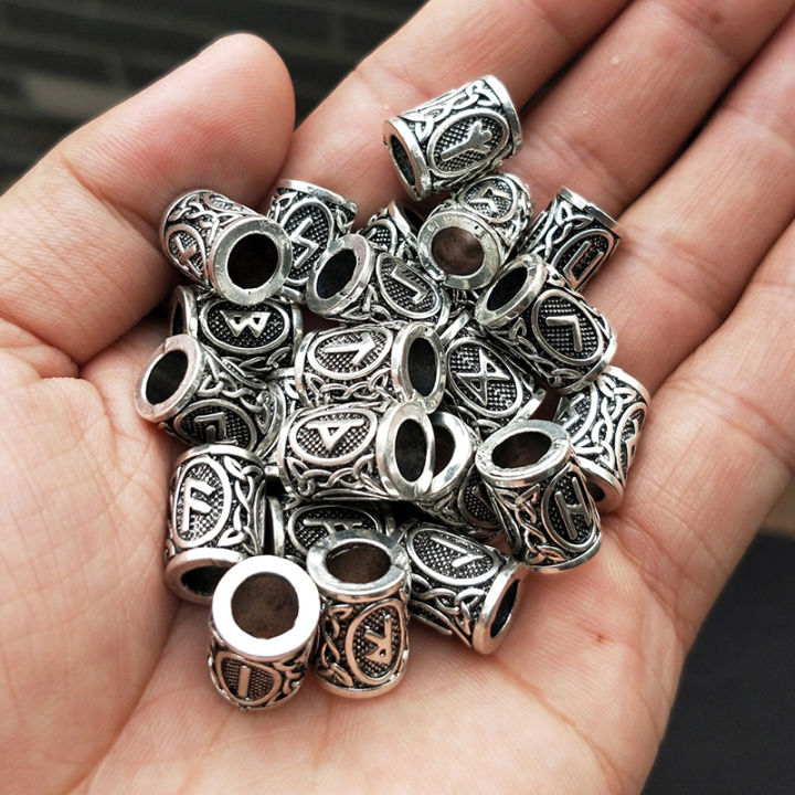 ShopSphere%2024%20pcs%20Viking%20Runes%20Set%20Loose%20Beads%20Spacer%20Beads%20For%20Hair%20Braid%20Dreadlock%20Beads%20DIY%20Jewelry%20Making%20-%20Image%206