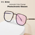 OQ BOGA 20 Styles Unisex Anti UV Photochromic Sunglasses Anti Blue Light Radiation Metal Irregular Frame Computer Glasses. 