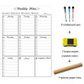 A3 Dry Erase Magnetic Monthly Weekly Planner Calendar Markers Whiteboard,Fridge Magnet Daily Message Memo Refrigerator Sticker. 