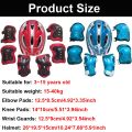 7Pcs Roller Skating Kids Boy Girl Safety Helmet Knee Elbow Pad Sets Cycling Skate Bicycle Scooter Helmet Protection Safety Guard. 