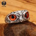 Prism Finger Ring Ultralight Adjustable Owl Ring with Big Eyes Simple Style Finger Band for Women Men Engagement Wedding Jewelry Gift. 