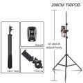 Selfie Tripod 1/4 Screw Light Stand Wireless Bluetooth-compatible For Phone Camera Photo Studio Softbox Ring Light With Holdel. 