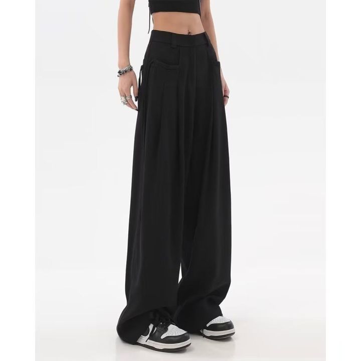 Italian%20Naples%20Suit%20Pants%20Men's%20Summer%20Thin%20High%20Waist%20Straight-Leg%20ShortsinsHigh%20Street%20Trendy%20Draping%20Casual%20Trousers%20-%20Image%202