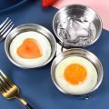 3In1 Stainless Steel Steamed Egg Mold Household Egg Steamer Creative Heart Shaped Egg Poachers Home Kitchen Accessories-B. 