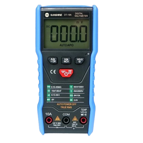 SUNSHINE DT-19N High Precision Digital Multimeter – Portable Smart Digital AC DC Multimeter
