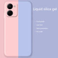 Sroof For Realme C33 Liquid Silicone Macaron Candy Color TPU Falling and shockproof Soft Phone Case Shell Protector Back Cover. 