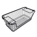 Freezer Organizer Basket Wire Storage Basket Stackable Rust Proof Space Saving Multipurpose for Snack for Fruit. 