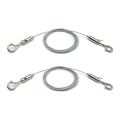 Adjustable Picture Hanging Wire Heavy Duty Supports - 2 Pack Hanging Hardware, 2M X1.5Mm Stainless Steel Wire Rope. 
