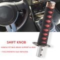 Universal Samurai Sword Gear Shift Knob Shifter Katana Metal Black+Red 15cm. 