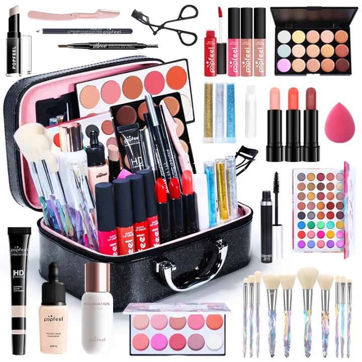 POPFEEL%20Makeup%20Kit%20Professional%208-56Pcs%20Complete%20Make-up%20Kit%20Makeup%20Box%20Eyeshadow%20Lip%20Gloss%20Concealer%20Cosmetic%20Bag%20Kit%20Maquiagem%20-%20Image%202
