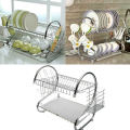 2 Layer Dish Drainer Rack. 