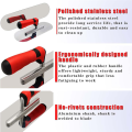 NAMUNY Stainless Steel Pool Trowel Flat Concrete Finishing Trowel Tools Cement Drywall Plastering Masonry Construction Tool. 