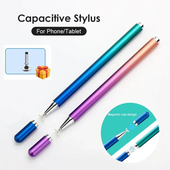 Magnetic Touch Screen Stylus for Realme C35 C30 C11 C31 C21Y C25Y C21 C1 C25s C15 C25 C2 C3 C12 C17 C20 Built-in Replaceable Suction Cup Pen Tip Transparent Disc Capacitive Pencil