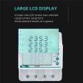 3 Phase 4 Wire 100A Tuya Smart Bi-Directional Energy KWh Meter over Under Voltage Protector over Load Protect. 