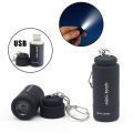 LOUISIS Rechargeable Portable USB Charger Camping Torch Lamp Mini Lamp LED Light Keychain Flashlight Keychain USB Mini Torch Keychain Pocket Torch.