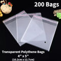 Flyers Transparent Wholesale Price Self Sealing Bags Bundle of 200 Flyers OPP Clear Transparent 4 X 5 inches Polythene Bags Plastic Bags Self Adhesive Cookie Packing Materials Candy Darz Flyers Packaging Jewelry Gift Packing Cellophane Bag. 