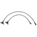 Micro USB 2.0 Male to Female connector Adapter Cable With Panel Mount Hole. 