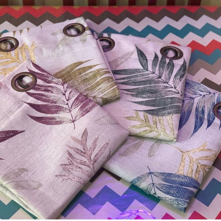 Ready%20made%20eyelet%20curtains%20-%20Leaf%20Print%20-%20Image%204