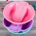 Wash Basin Plastic Round Basin Laundry Basin With Washboard. 