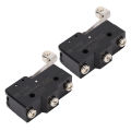 Roller Limit Switch Good Sealing NO+NC 250VAC High Strength Strong Conductivity Large Load Bearing Capacity Hinge Roller Lever Switch for Stamping Machinery. 