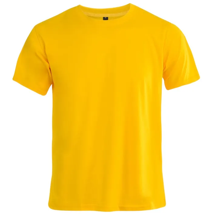Pure White / Dark Red / Lemon Yellow Color Men'S Plain T Shirt