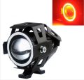 1Pcs U7 Mini(Red Ring) Fog Light For Motorcycle. 