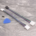 LED Strip Connector 4 Pin 10mm Solderless RGB Light Strip Connector for 5050 SMD - Gapless Connectors,L Shape Connectors. 