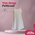 AALYA Thin Strap Petticoat for Girls /  School Uniform / Cotton Night Dress / Inner wear / Womens wear / Thin Strap Petticoat for Women. 