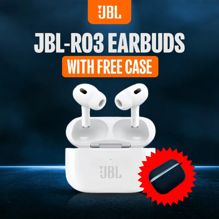 JBL Air R03 TWS Premium Quality AirPods True Wireless Earbuds Airpods Pro With Pouch