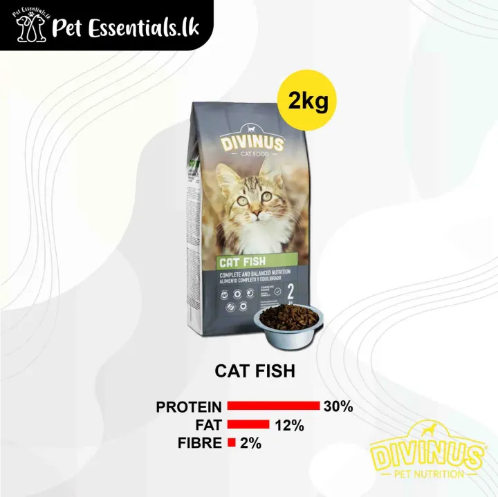 Divinus Cat Fish Dry Food for Adult Cats 2kg