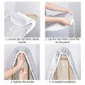 1Pcs Durable Stain Resistant Ironing Board Cover Thick Cotton Padding Universal Iron Heat Shield Cloth Cover With Elastic Edge Ironing Cover For Ironing Table. 