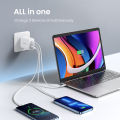 UGREEN 65W USB C Charger 3 Ports Charger PD PPS Fast Charger Power Adapter for MacBook Pro/Air, Galaxy S22/S21, Dell XPS 13, iPhone 14 13/13 Pro Max, iPad Pro, Pixel. 