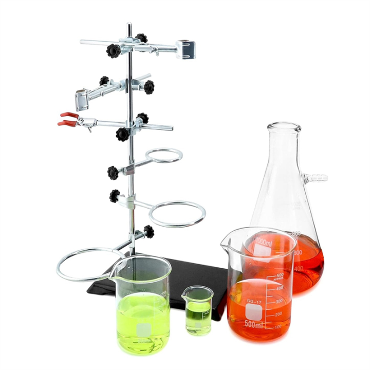 Iron Lab Material Laboratory Grade Metalware Set Lab with Iron Clamp Holder, Flask Clamp ...