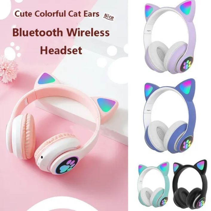 Kids%20Wireless%20Headphones%20Cat%20Ear%20LED%20Light%20Up%20Bluetooth%20Foldable%20Headphones%20Over%20Ear%20-%20Image%203
