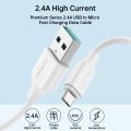 (COD Avail)JOYROOM S-UM018A9 2.4A USB to Micro USB Fast Charging Data Cable, Length:1m. 