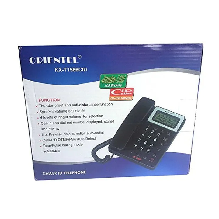 Orientel KXT1577 Corded Landline CLI Phone DTMF/FSK Dual System Landline CLI