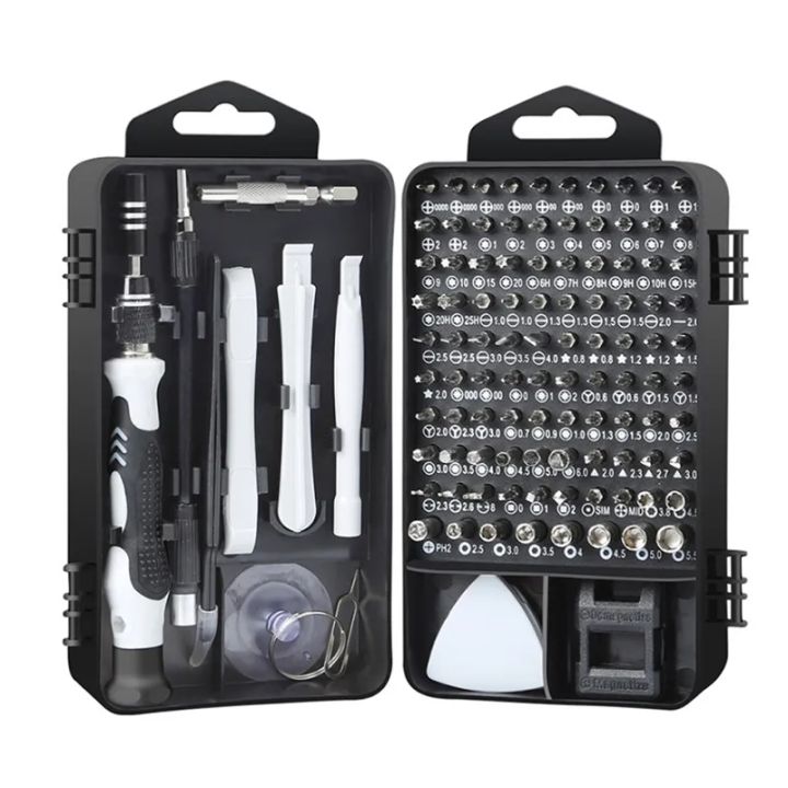 122 In 1 Precision Screwdriver Set Magnetic Torx Hex Phillips Screw Bits Pocket Wrench Watch Phone Repair Hand Tools