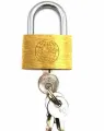 50MM Globe Pad Lock brass Large Size. Suitable for All Purposes, Pad Lock.. 