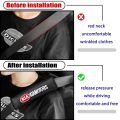 2pcs Carbon Fiber Seat Belt Covers Car Shoulder Pad Protection for Mini Cooper S One d F54 F56 F60 R56 R60. 