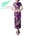 Epoch Chinese Cheongsam Dress Chinese Floral Print Cheongsam Dress with High Side Split Slim Fit Qipao for Summer Spring Retro Style Cheongsam. 