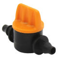 50Pcs 1/4Inch Pipe Mini Valve 4/7mm Hose Controller Barbed Adapter. 