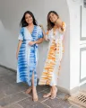 Silvia Batik Dress - Blue. 