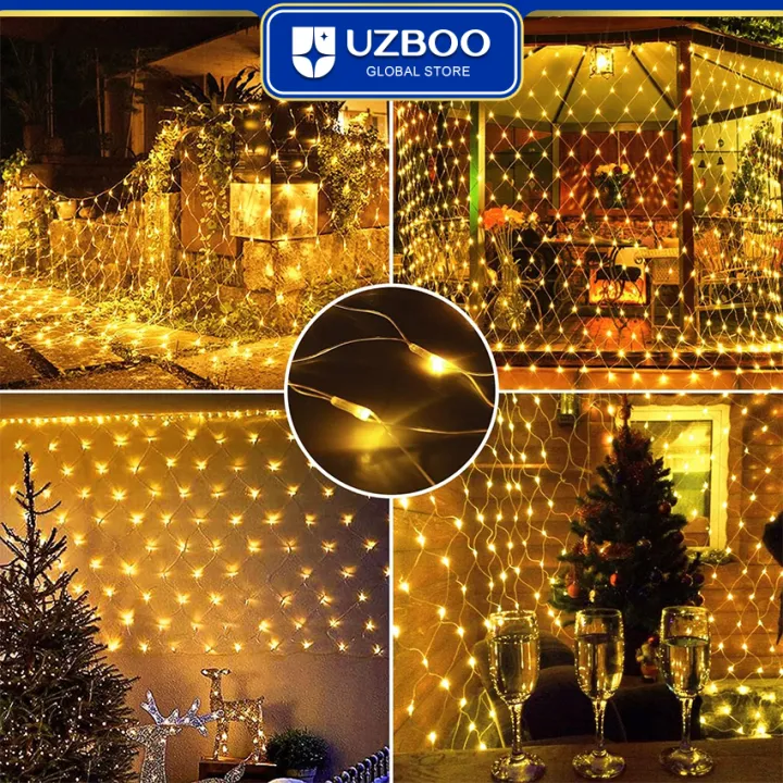 UZBOO%20220V%20String%20Lights%C2%A0Outdoor%20Christmas%20Net%20Lights%20LED%20Mesh%20String%20Light%20Connectable%20Light%20for%20Garden%20Tree%20Bushes%20For%20Holiday%20Wedding%20Party%20Decorations%20Bedroom%20Indoor%20Outdoor%20Decor%20-%20Image%209