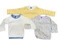 3 Pieces Unisex Cotton Longs-Sleeve T-Shirt Set Kids Cloth Long Sleeve Dresses for Boys And Girls Long Sleeve TShirt. 